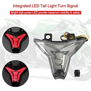 Luz Trasera LED Integrada Para Kawasaki Z125 Pro 2013-2023